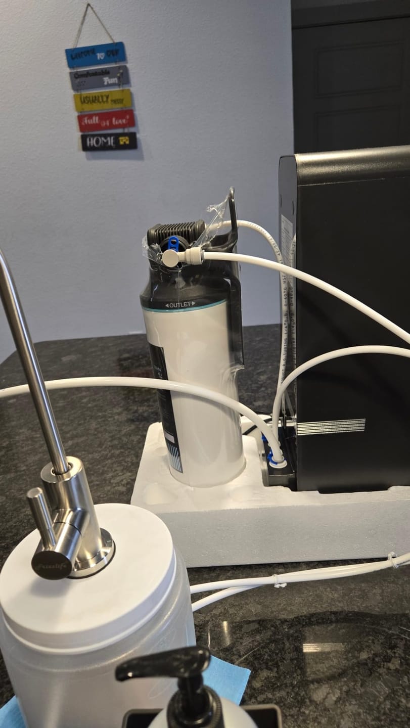 Customer photo review of Frizzlife 800 GPD Tankless Reverse Osmosis Water System, PD800-TAM4