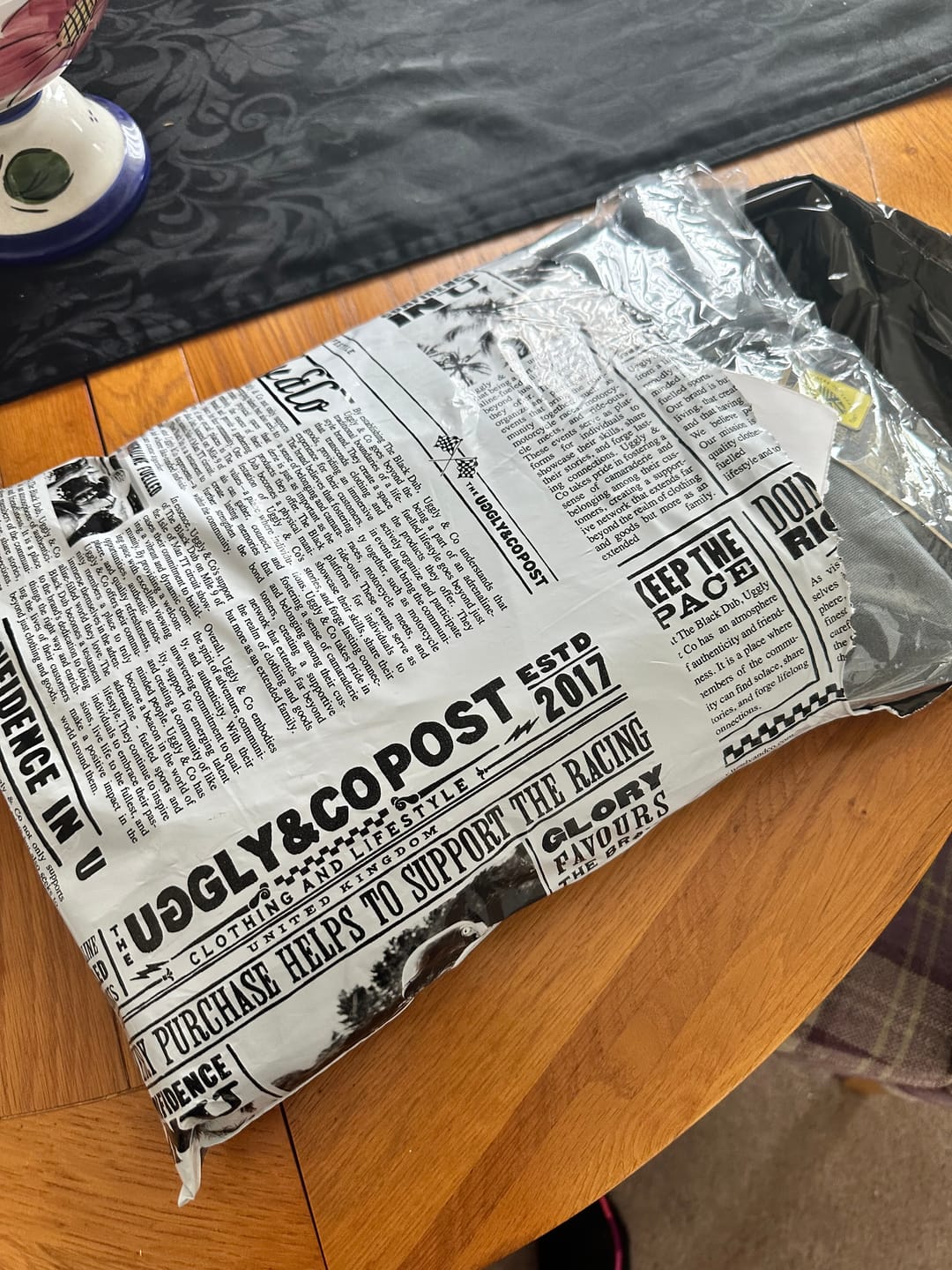 Customer photo review of Blue Flattrack Hoodie