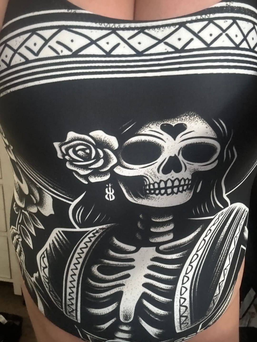 Customer photo review of La Muerta Chingona - One-Piece Swimsuit