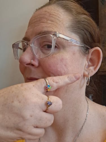 Customer photo review of Faux Nose Ring Hoop Clip On (8MM)