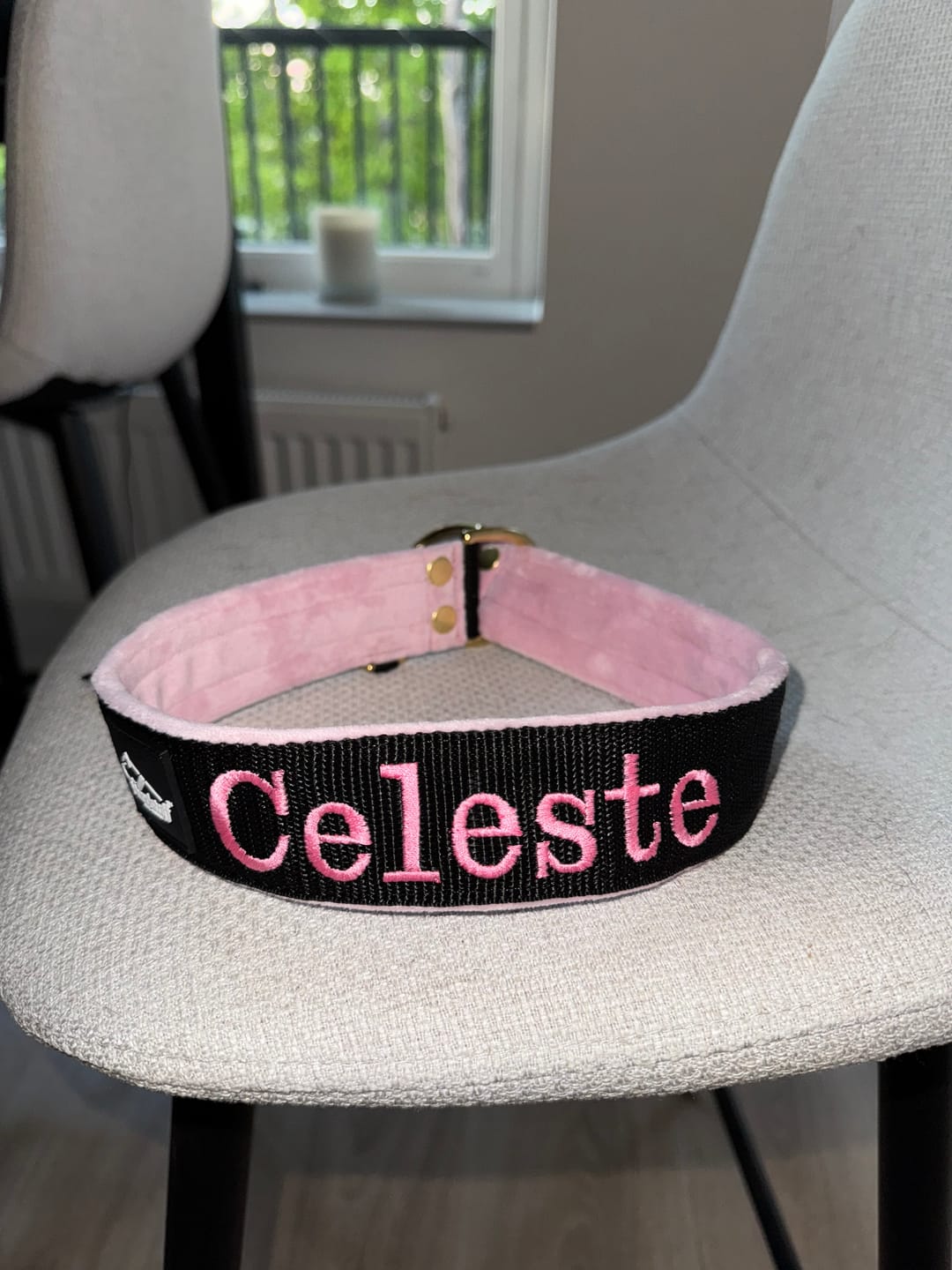 Customer photo review of Helstryp halsband med namn