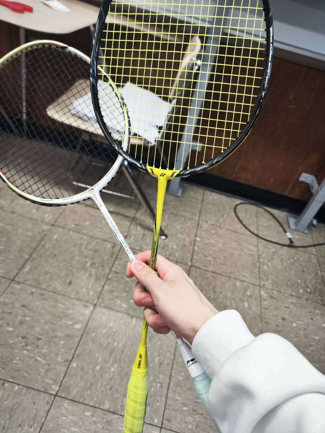 Customer photo review of Yonex Nanoflare 1000Z Unstrung Badminton Racket [Lightning Yellow]