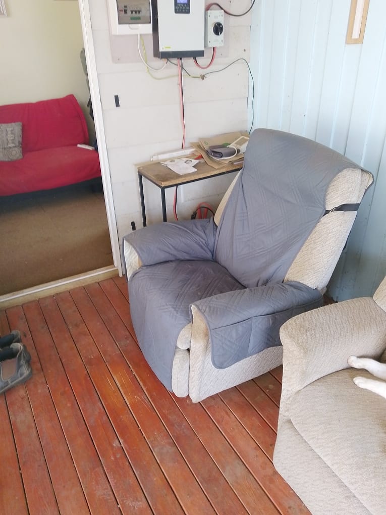 Customer photo review of Waterproof Recliner Chair Cover with Double Straps