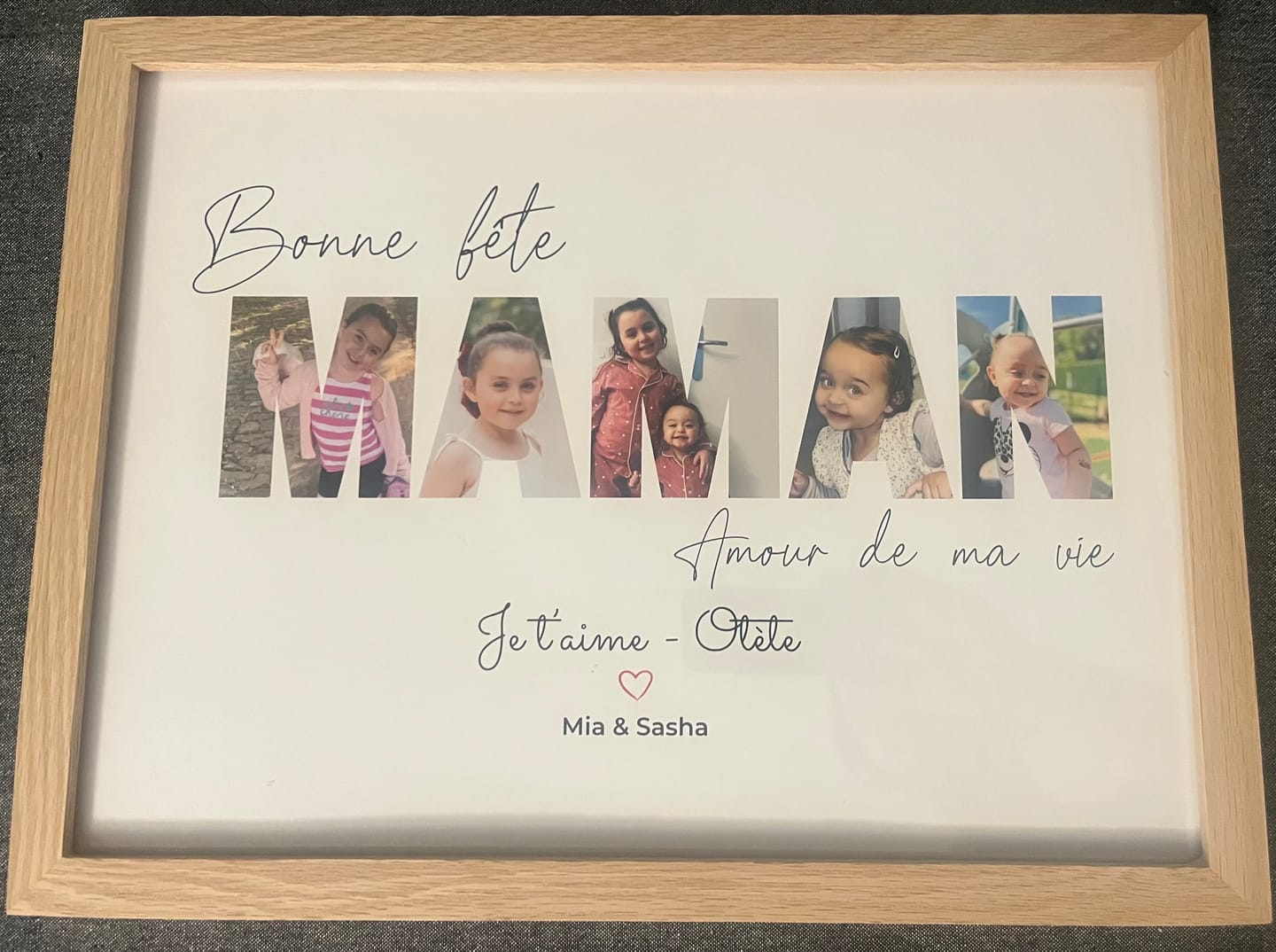 Customer photo review of Bonne fête Maman - Affiche Personnalisée