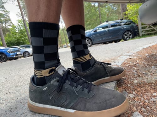 Customer photo review of Lucky Dip | Compression Shred Socks