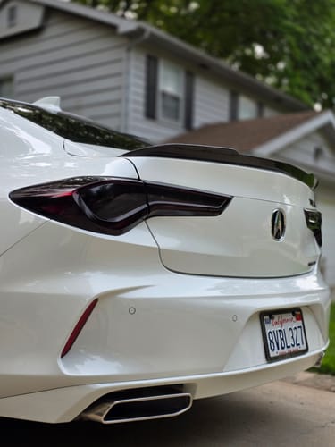Customer photo review of Real Carbon Fiber Rear Trunk Wing Spoiler Fits Acura TLX 2021-2025