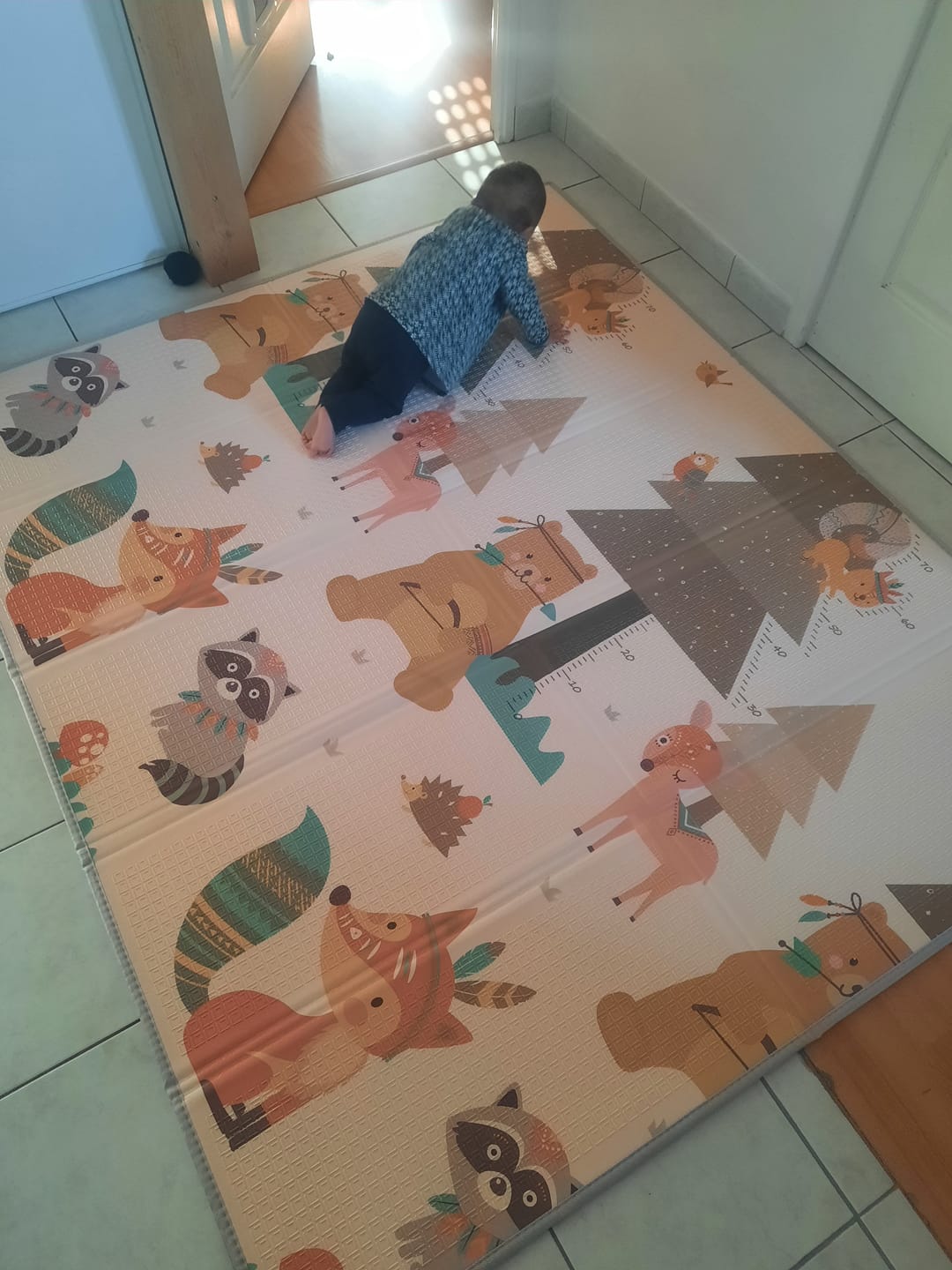 Customer photo review of Tapis Anti-Choc : Créez un grand espace de jeu !