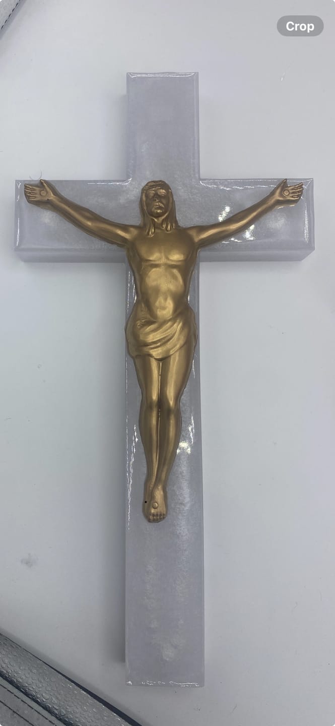 Customer photo review of 6.7x5.6x0.6" Jesus Corpus Silicone Mold