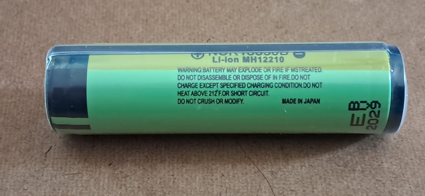 Customer photo review of Panasonic NCR18650B 3350mAh 4.87A Battery - Protected Button Top