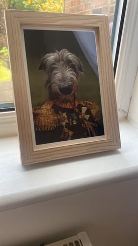 Customer photo review of The General - Custom Vintage Pet Portrait