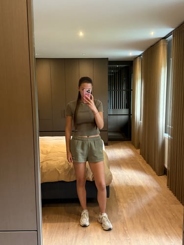 Customer photo review of EMBOSSED T-SHIRT SAGE