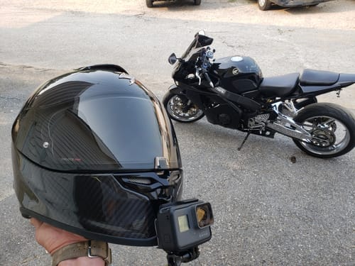 Customer photo review of Scorpion EXO-R1 / EVO 2 Camera Mount