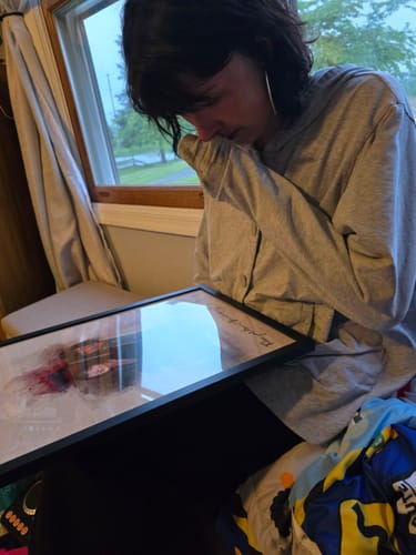 Customer photo review of Personalized Memorial photo Painting