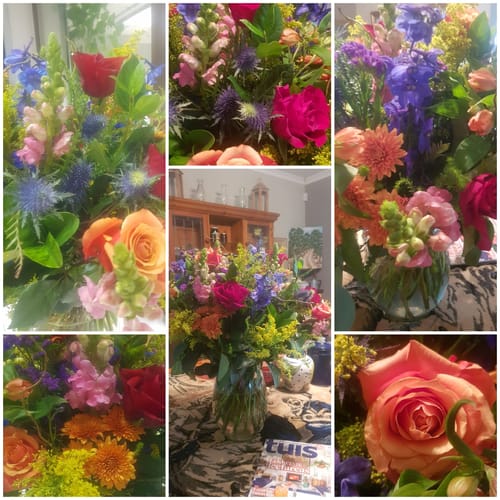 Customer photo review of Brilliantly Happy Bouquet