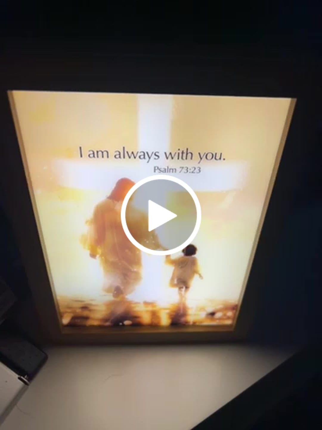 Customer video review of The Jesus Lamp