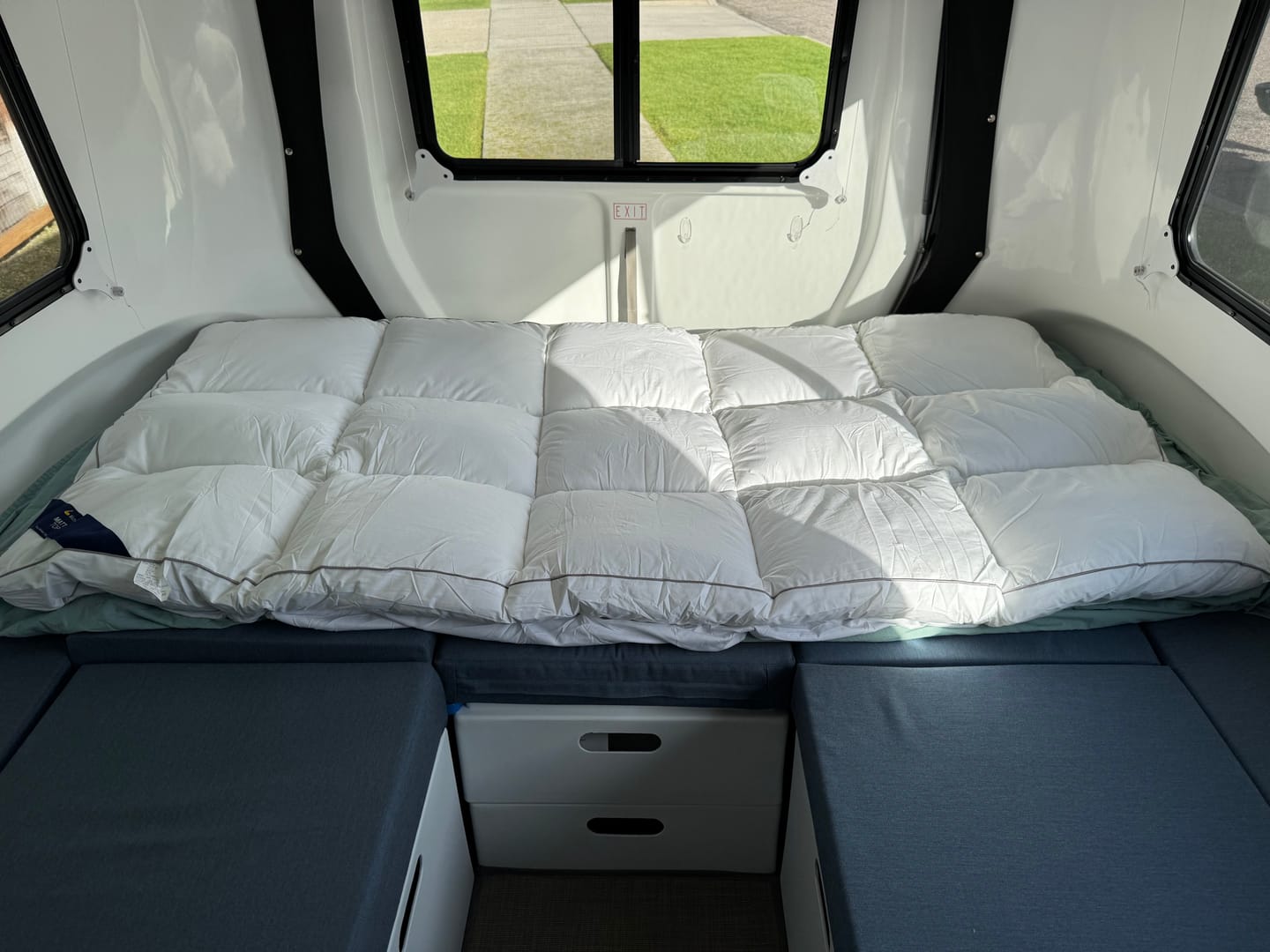 Customer photo review of Muscle Mat Luxury Mattress Topper - 4 Inches Thick
