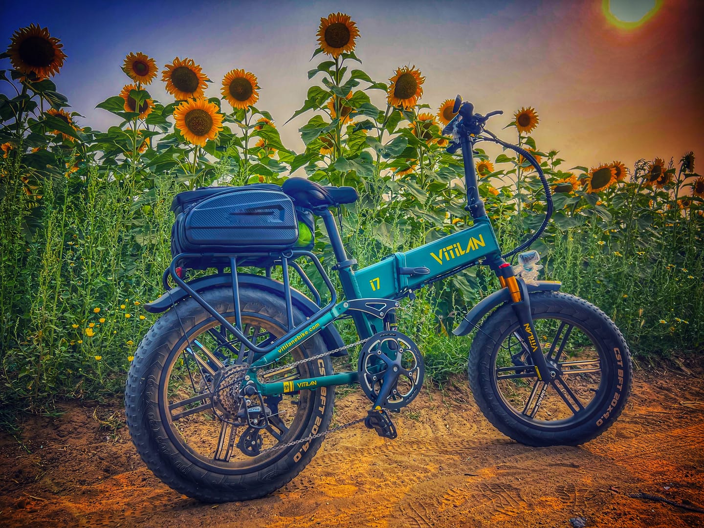 Customer photo review of I7 Pro Folding Full Suspension Electric Bike
