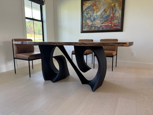 Customer photo review of Table Base 327 Cling 28H Metal DIY for Woodworking