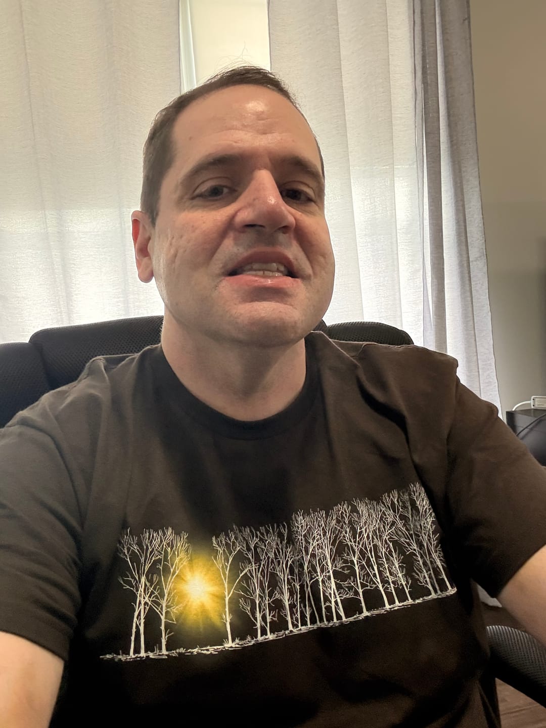 Customer photo review of Luminous Grove T-Shirt