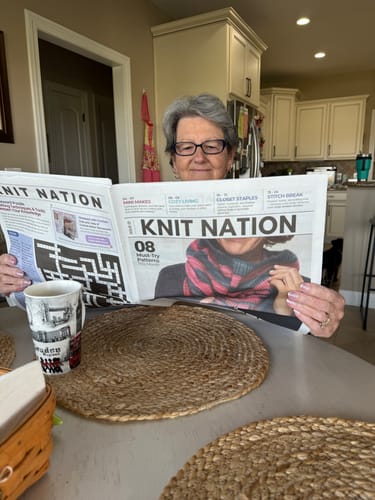Customer photo review of Knit Nation • 1-Issue-a-Month Subscription