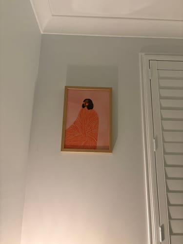 Customer photo review of The Woman With the Swirls By Bea Muller | Art Print