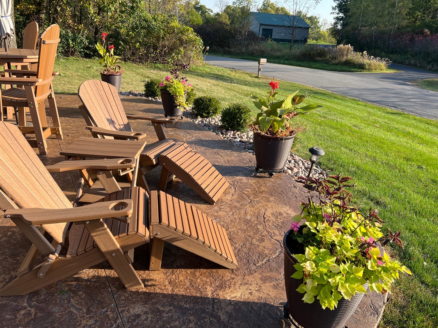 Customer photo review of DuraWeather Poly® Universal Folding Ottoman Footrest - Ships Fully Assembled