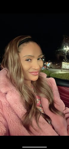 Customer photo review of The Headband Wig Perfect Wave