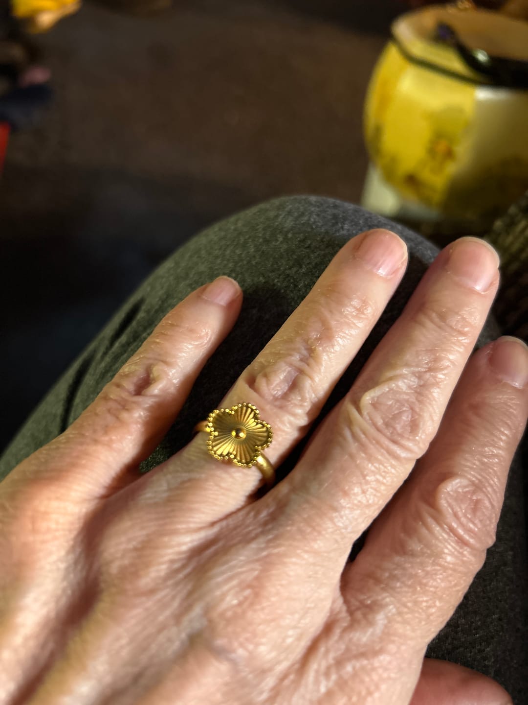 Customer photo review of Golden Clover Ring