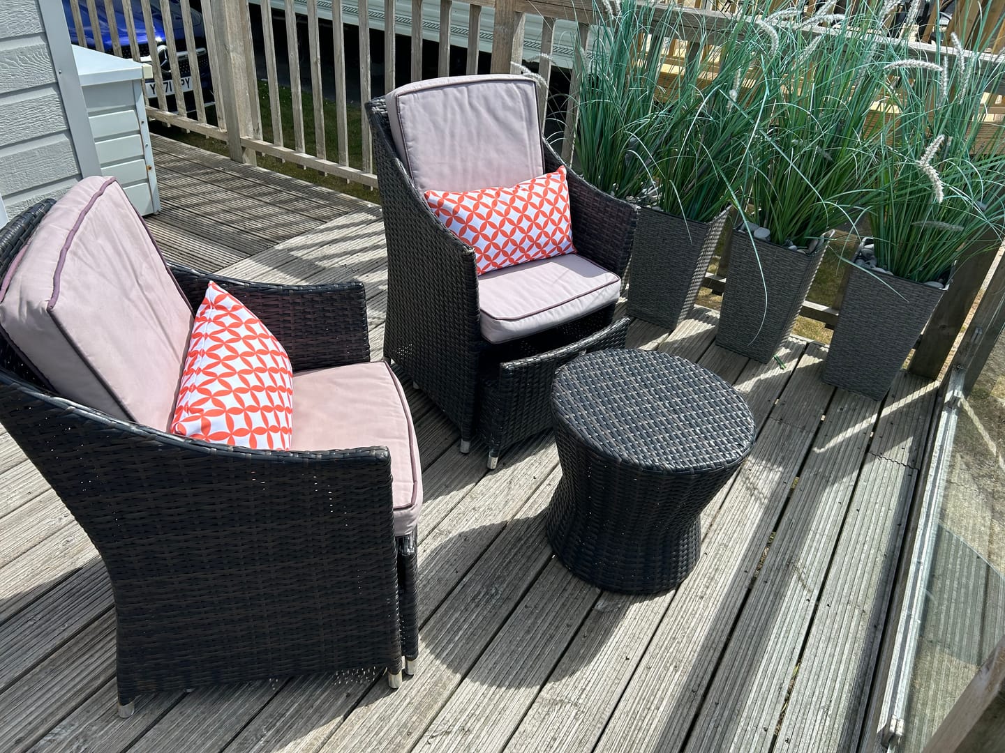 Customer photo review of Outdoor Garden Waterproof Rectangle Cushion - Bahia