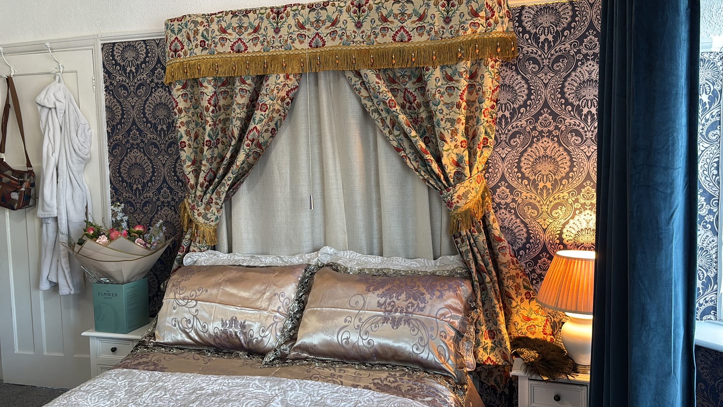 Customer photo review of Birds and Flowers Tapestry Fabric