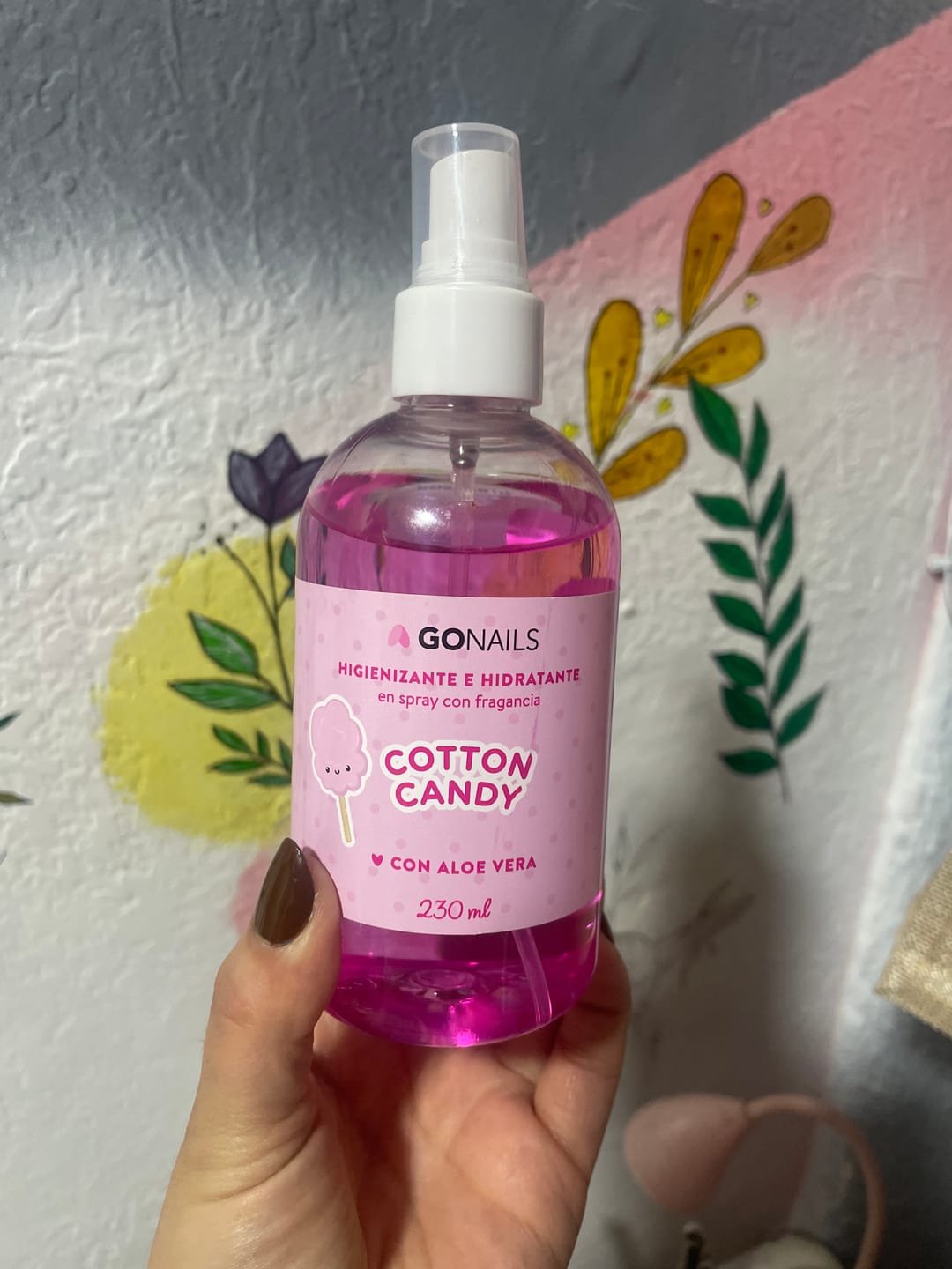 Customer photo review of Higienizante e Hidratante de Manos y Pies - Cotton Candy