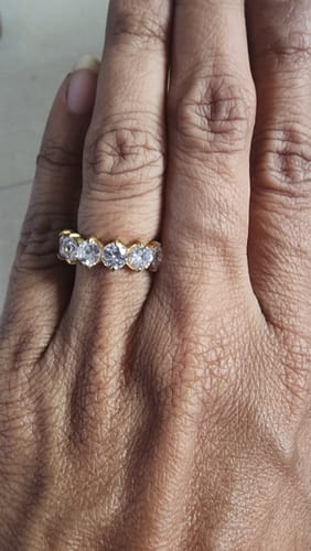 Customer photo review of FOREVER RING - 18K GOLD-PLATED