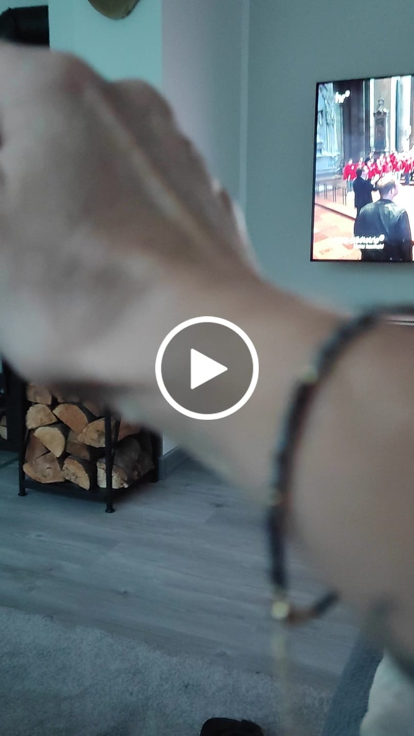Customer video review of Obsidian Armband - Schneeflockenobsidian