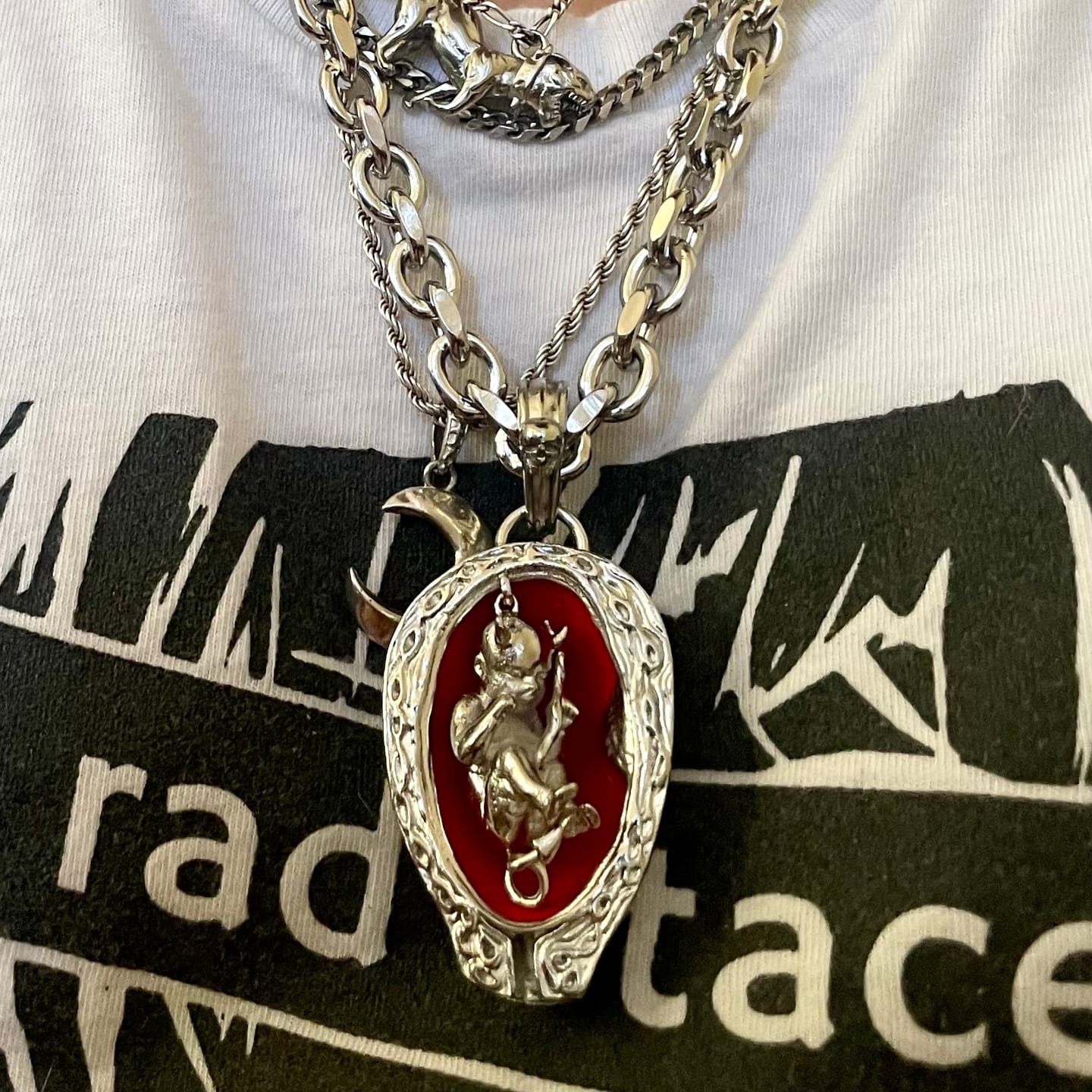 Customer photo review of DEVIL EMBRYO PENDANT