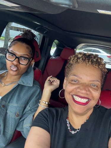 Customer photo review of Solstice Gemstone Necklace White Gold