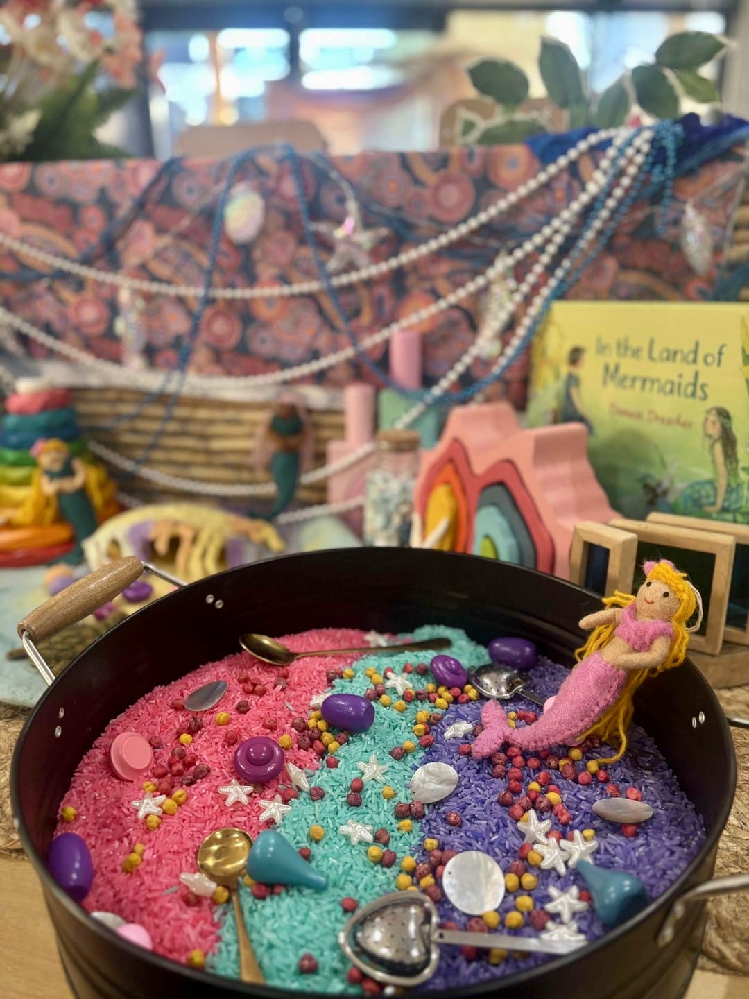 Customer photo review of Felt Coral Mermaid Hanging - Pink Tail