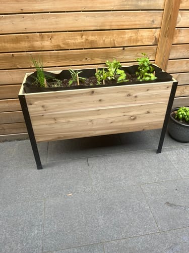 Customer photo review of Winter Covers for 30" Tall Raised Garden Beds