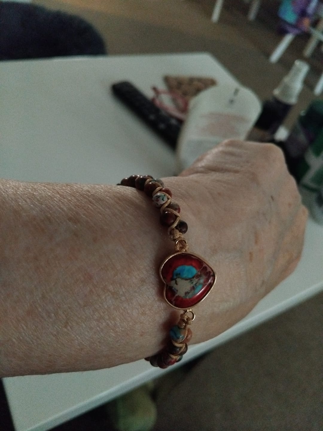 Customer photo review of Passionate Heart Jasper Bracelet