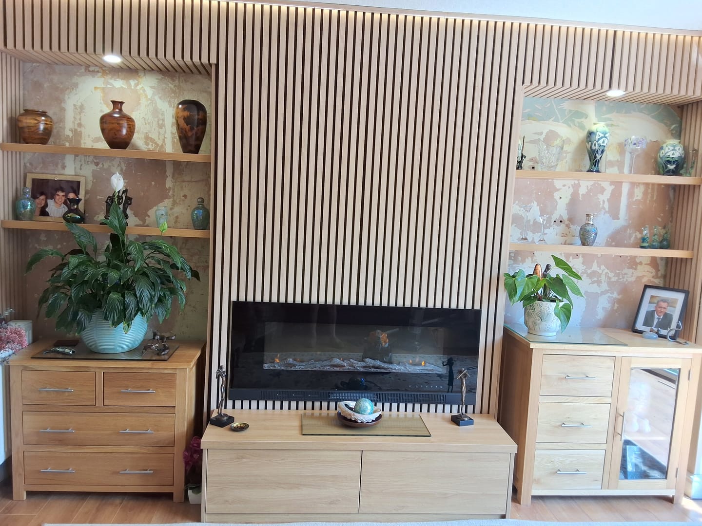 Customer photo review of Wooden Wall Panel | Natural Oak | Premium 3-sided Wood Veneer