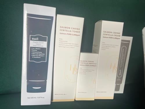 Customer photo review of 2025 Sharla's Daily Korean Skincare Routine