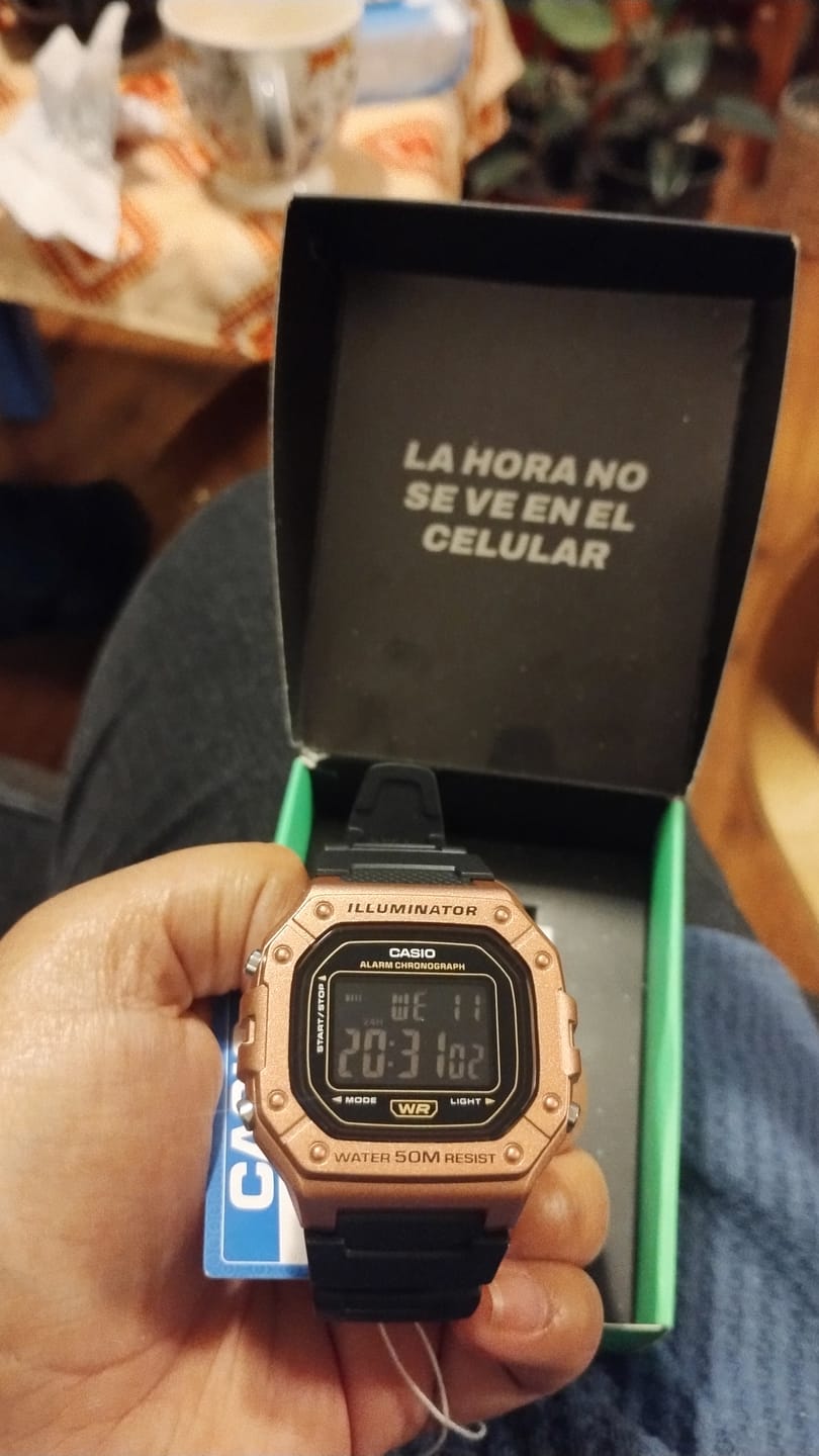 Customer photo review of Reloj Casio Vintage W-217HM-5AVDF Rosado