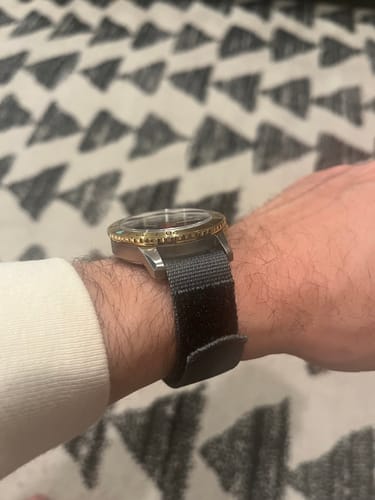 Customer photo review of Glomar Explorer - Hook And Loop Watch Strap