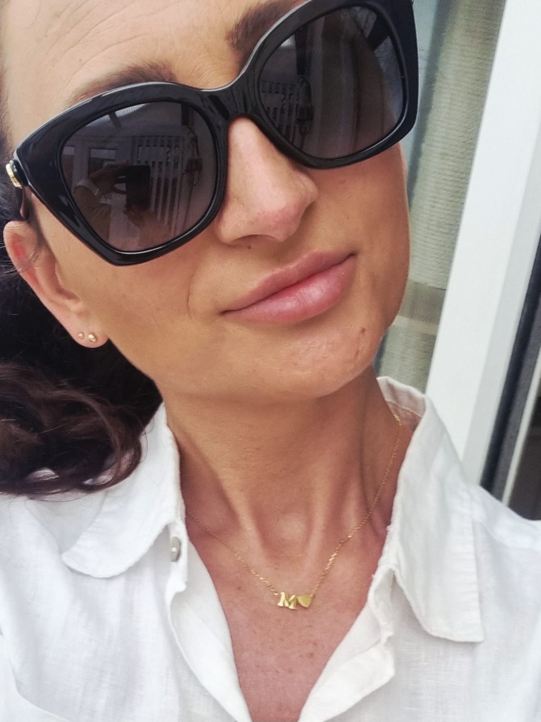 Customer photo review of Letter Love Necklace