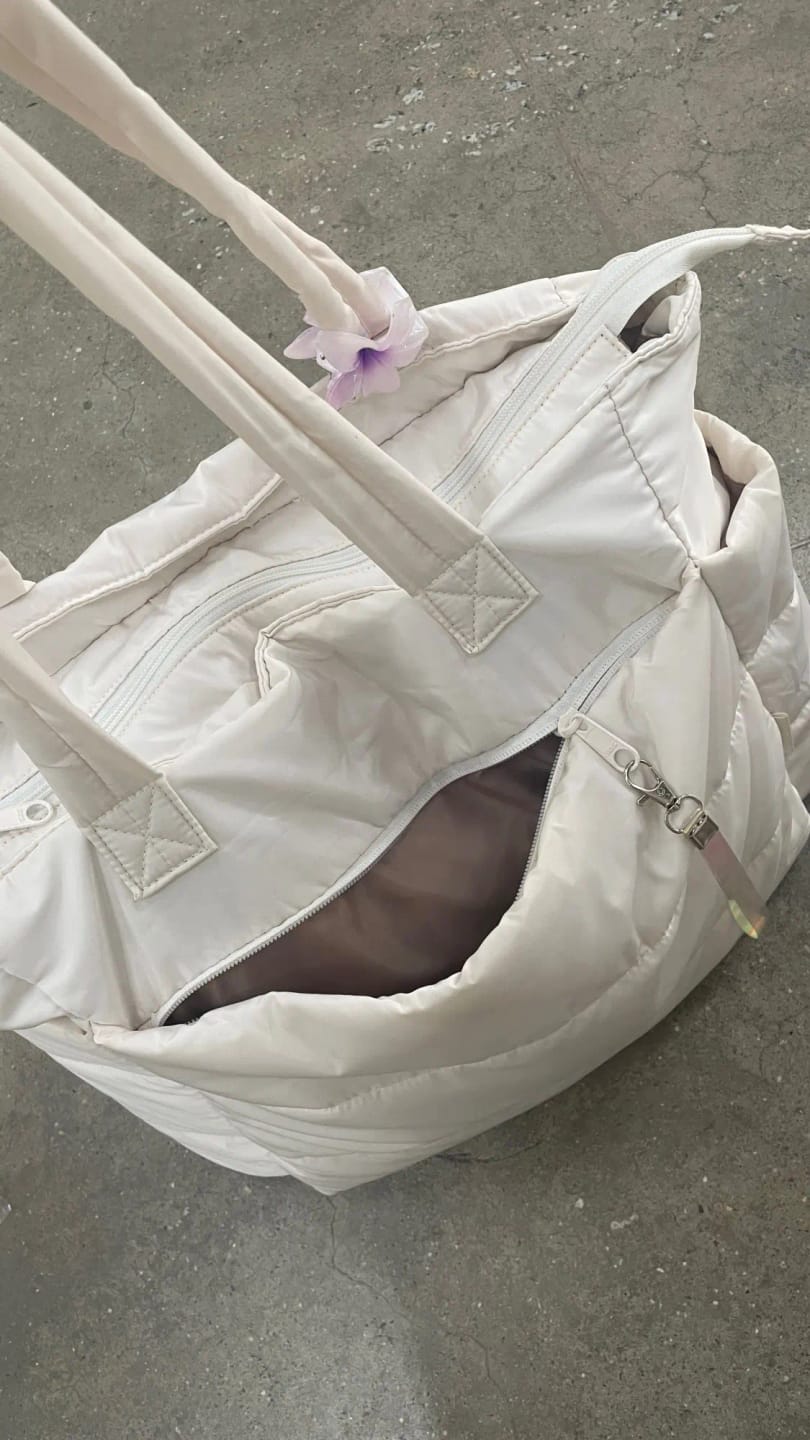 Customer photo review of Alex Puffer Tote Bag