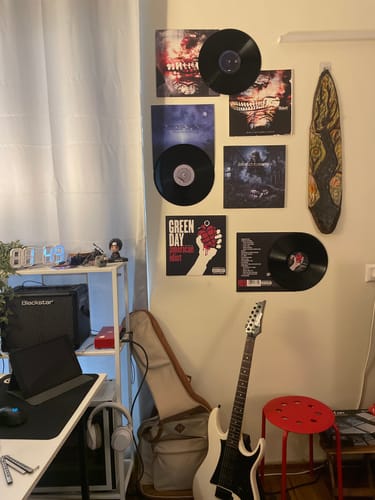 Customer photo review of CUSTOM VINYL RECORDS - WALL DECOR