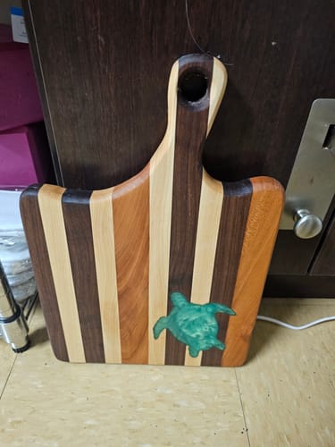 Customer photo review of Set 2 - 6 Bottle Opener Acrylic Router Templates