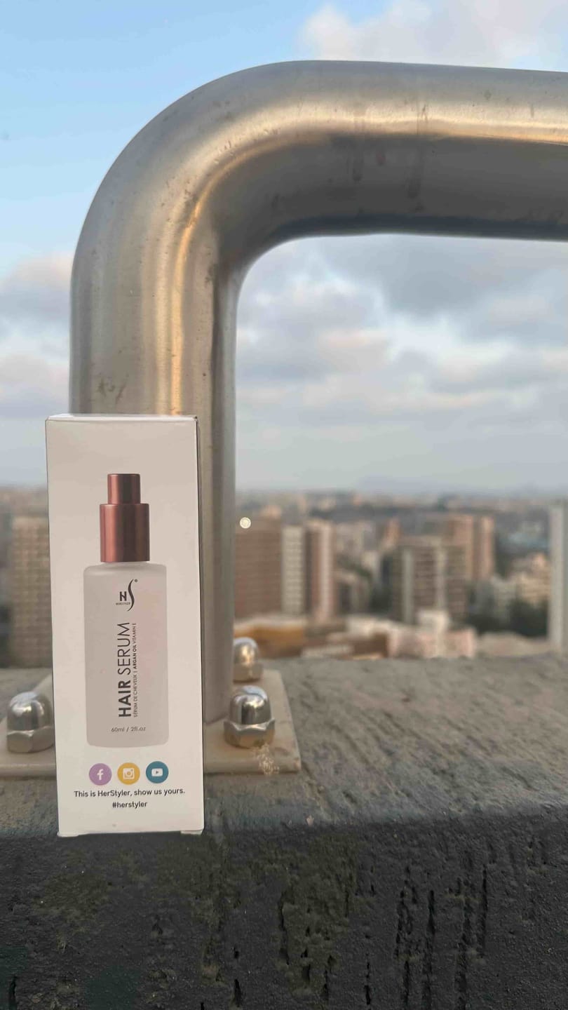 Customer photo review of Argan Oil Hair Serum