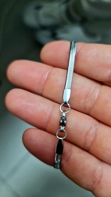 Customer photo review of Bracelet serpent (argent)