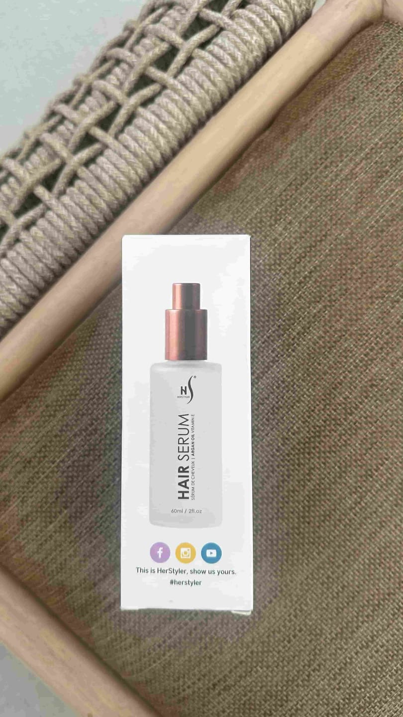 Customer photo review of Argan Oil Hair Serum