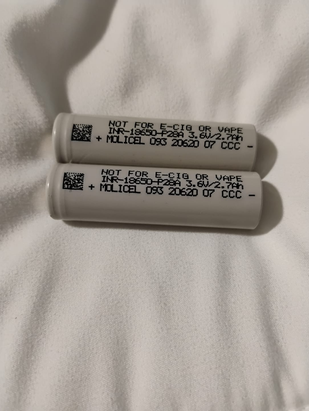 Customer photo review of Molicel P28A 18650 2800mAh 35A Battery